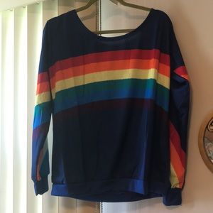 Navy with Rainbow 🌈 Shirt